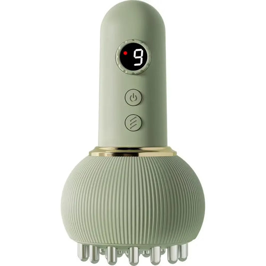 Electric Meridian Brush Lymphatic Drainage Massager for Legs, Arms & Belly with Microcurrent, Heat, Vibration & Light Thera X2R0