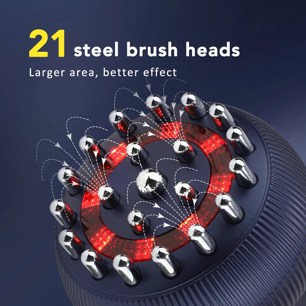 Intelligent Body Shaper Slimming Massage Pulse Red Light Heating Pressotherapy Lymphatic Drainage Meridian Scraping Brush