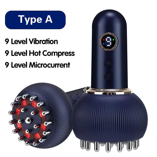 Intelligent Electric Meridian Brush Red Light Therapy Hot Compress Cellulite Massager Household Scraping and Cupping Device