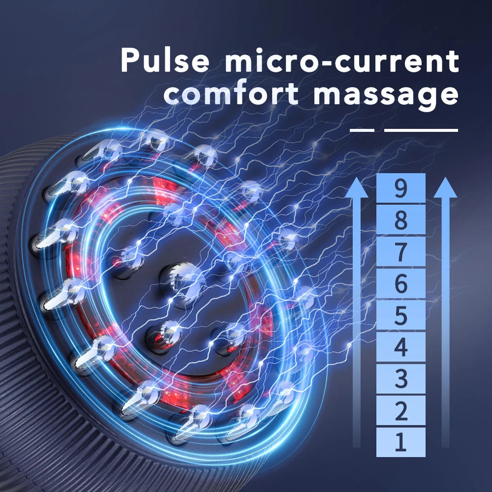Intelligent Electric Meridian Brush Red Light Therapy Hot Compress Cellulite Massager Household Scraping and Cupping Device