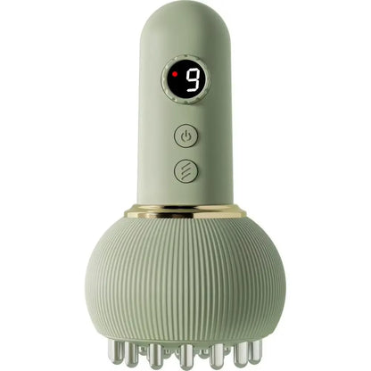Electric Meridian Brush Lymphatic Drainage Massager for Legs, Arms & Belly with Microcurrent, Heat, Vibration & Light Thera X2R0